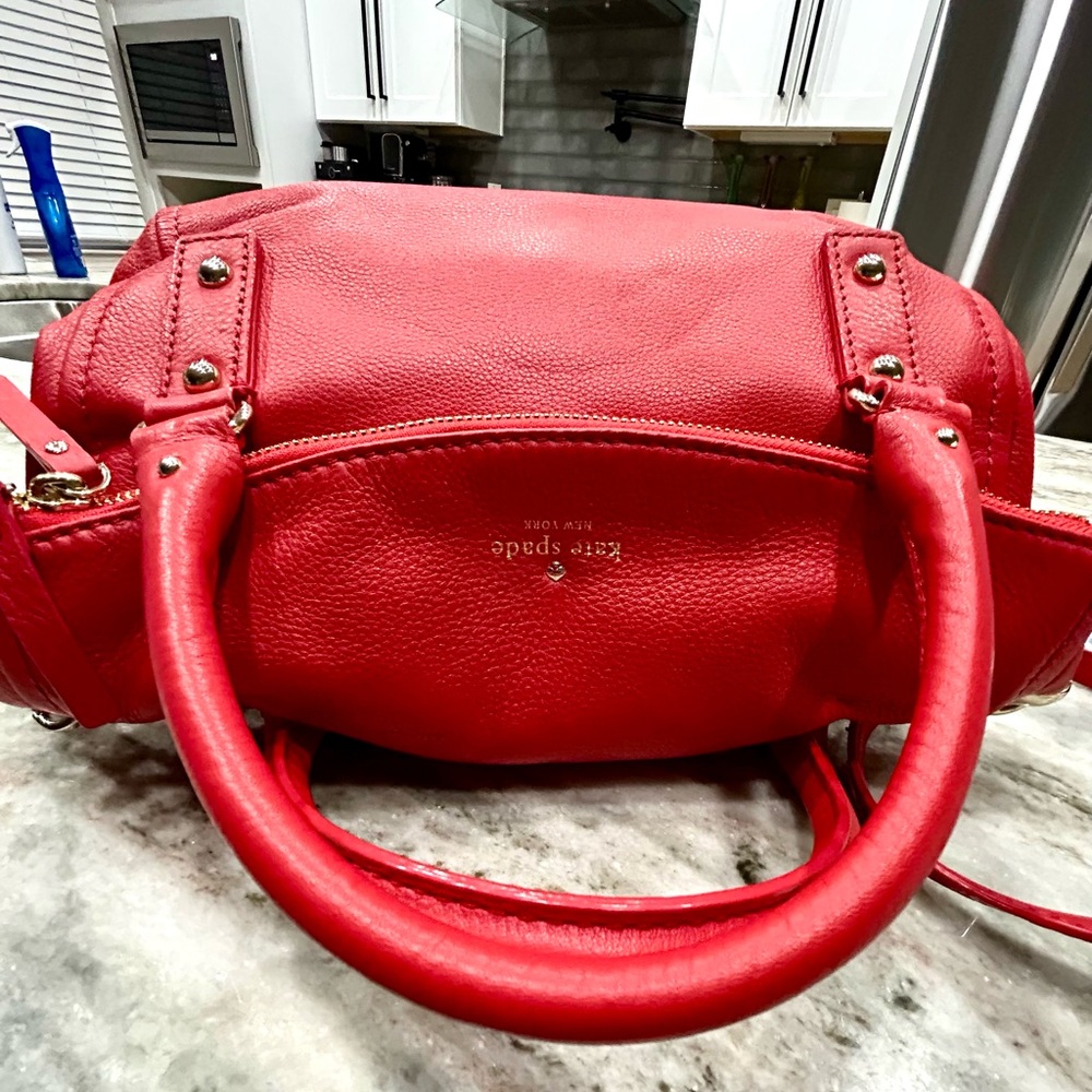 Kate Spade New York Top Handle Bag, Red Leather
With Gold-Tone Hardware - Picture 6 of 11